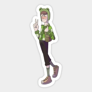 Froggy girl Sticker